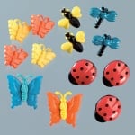 Копчета, градински насекоми, 12бр, разноцветни