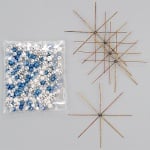 Креативен комплект Pearl Star Craft Kit, Ø 10 cm, 5 бр, сребърни/ бели/ сини