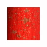 Креп-хартия, 35 g/m2, 50 x 250 cm, 1 ролка, червено на златни звездици