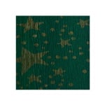 Креп-хартия, 35 g/m2, 50 x 250 cm, 1 ролка, зелено на златни звездици