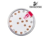 Кристали Swarovski Chatons, ф 3 mm, 20 бр., светъл топаз