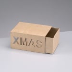 Кутия Xmas от папие маше, 16,5 x 12,5 x 8,5 cm