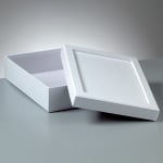 Кутия за декориране от картон, Mosaix, правоъгълник, 23 x 17 x 6 cm,бяла