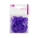 Ластички за плетене на гривни Rubber Loops, 300 бр., пурпурни