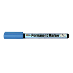 Маркер перманентен, връх 1-2 mm, син