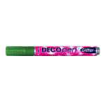 Маркер за декорация Decopen Glitter, 1-3 mm, тъмно зелен