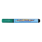 Маркер за стъкло Glass Color Pen, връх 2-4 mm, тъмно зелен