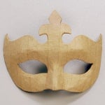 Маска от папие маше, корона, 14 x 17 cm