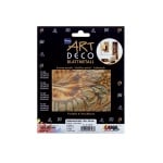Метални листи ART Deco, 140 х 140 mm, 6л, синьо/злато