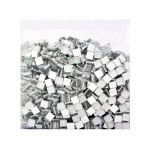 Мозаечни плочки Metallic, стъкло, 10x10x4 mm, 1000 бр., сребърни