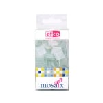 Мозаечни плочки MosaixSoft, стъкло, 15x15x4 mm, 90 бр., бели