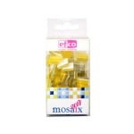 Мозаечни плочки MosaixSoft, стъкло, 15x15x4 mm, 90 бр., жълти