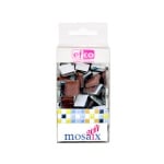Мозаечни плочки MosaixSoft, стъкло, 15x15x4 mm, 90 бр., кафяви