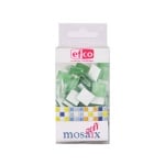 Мозаечни плочки MosaixSoft, стъкло, 15x15x4 mm, 90 бр., светло зелени