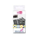 Мозаечни плочки MosaixSoft, стъкло, 20x20x4 mm, 40 бр., черни