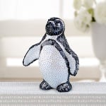 Пингвин от стиропор, бял, H 180 mm
