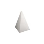 Пирамида от стиропор, бял, H 200 mm