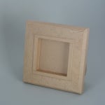 Рамка от папие маше с орнаменти, квадрат, 20 x 20 x 2,5 cm / 10 x 10 x 2 cm