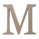 Декоративен символ RicoDesign, "M", MDF, 4,1x4,8 cm