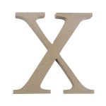 Декоративен символ RicoDesign, "X", MDF, 4,1x4,1 cm
