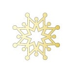 Декоративна фигура RicoDesign, КРИСТАЛ 4, GOLD, 4 8/8 cm