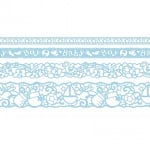 Лента самозалепяща бордюрна RicoDesign, BLUE BABY, 4 ролки x 1 m
