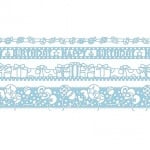 Лента самозалепяща бордюрна RicoDesign, BLUE BIRTHDAY, 4 ролки x 1 m