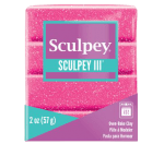 Глина Sculpey III, 57g, Pink Glitter