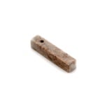 Сапунен камък за изработка на амулет с отвор, 5 cm, кафяв