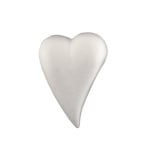Сърце-капка от стиропор, бял, 200x140 mm