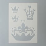 Шаблон, корона, 4 части, DIN A5