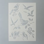 Шаблон, птици, 8 части, DIN A5