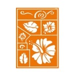 Шаблон за текстил самозахващащ се JAVANA, Hawaii Flower