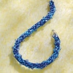 Сплетен шнур, сатен, 1.5 mm, 50 м. ролка, светло жълто