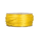 Сплетен шнур, сатен, 1.5 mm, 50 м. ролка, светло жълто