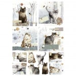Декупажна тишу хартия, CATS, 35 x 50 cm