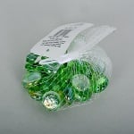 Стъклени камъчета, Glas-Nuggets, 18-20 mm, 100 g / 20-30 бр., преливащи цветове, светло зелени