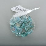 Стъклени камъчета, Glas-Nuggets, 18-20 mm, 100 g / 20-30 бр., преливащи цветове, тюркоазени