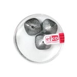 Стъклени перли, металик, 11x15 mm, 3 бр., сребристо черни