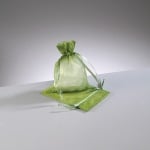 Торбичка от органза, 7,5 x 10 cm, зелено