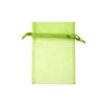 Торбичка подаръчна шифон, 12 x 17 cm, светло зелена