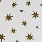 Варио картон, 300 g/m2, 50 x 70 cm, 1л, бял със златни звезди