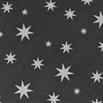 Варио картон, 300 g/m2, 50 x 70 cm, 1л, черен със сребърни звезди