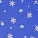 Варио картон, 300 g/m2, 50 x 70 cm, 1л, син със сребърни звезди