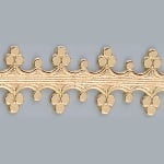 Восъчен декоративен бордюр, Kоnig, 240 x 15 mm, златен гланц