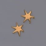 Восъчна декоративна фигура, Sterne плоски, 13 mm, 12 бр., златисто