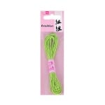 Восъчно памучен шнур, ф 1 mm / 6 m, светло зелен