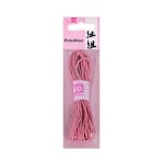 Восъчно памучен шнур, ф 2 mm / 6 m, розов