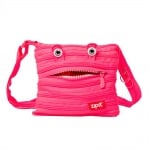 Чанта през рамо Monsters, 22x3x20cm, розова