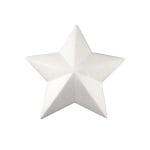 Звезда от стиропор, бял, 200 mm